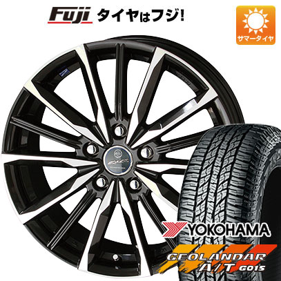 【新品国産5穴114.3車】 夏タイヤ ホイール4本セット 225/60R18 ヨコハマ ジオランダー A/T G015 RBL 共豊 スマック プライム ヴァルキリー 18インチ :fuji 1341 129372 31742 31742:フジコーポレーション