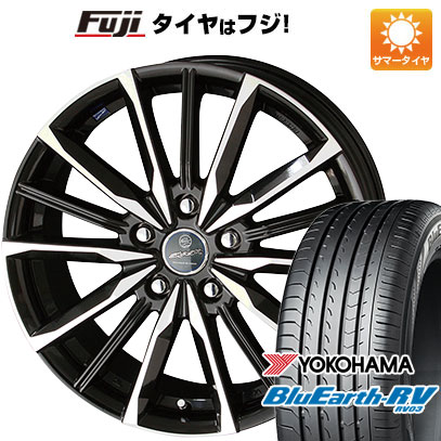 【パンク保証付】【新品国産5穴114.3車】 夏タイヤ ホイール4本セット 215/60R16 ヨコハマ ブルーアース RV-03 共豊 スマック プライム ヴァルキリー 16インチ｜fujicorporation