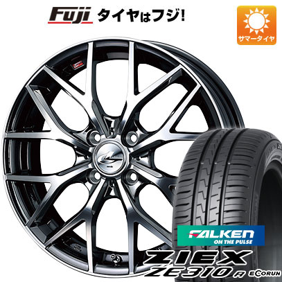 【新品国産4穴100車】 夏タイヤ ホイール4本セット 195/50R16 ファルケン ジークス ZE310R エコラン（限定） ウェッズ レオニス MX 16インチ｜fujicorporation