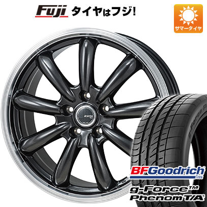 【新品国産5穴114.3車】 夏タイヤ ホイール４本セット 225/55R17 BFグッドリッチ(フジ専売) g-FORCE フェノム T/A モンツァ JPスタイル バーニー 17インチ｜fujicorporation