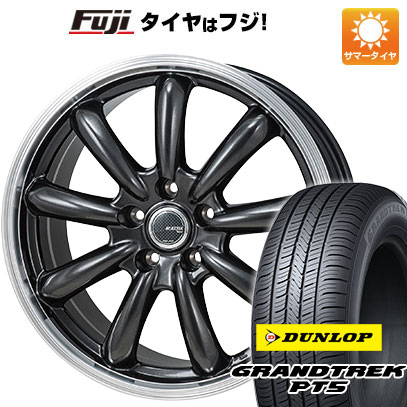 クーポン配布中 【新品国産5穴114.3車】 夏タイヤ ホイール4本セット 225/60R18 ダンロップ グラントレック PT5 モンツァ JPスタイル バーニー 18インチ :fuji 1341 123241 40821 40821:フジコーポレーション