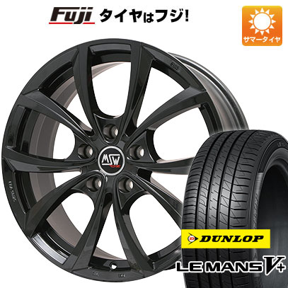 【新品国産5穴114.3車】 夏タイヤ ホイール4本セット 215/40R18 ダンロップ ルマン V+(ファイブプラス) MSW by OZ Racing MSW 27(グロスブラック) 18インチ :fuji 1129 93628 40681 40681:フジコーポレーション