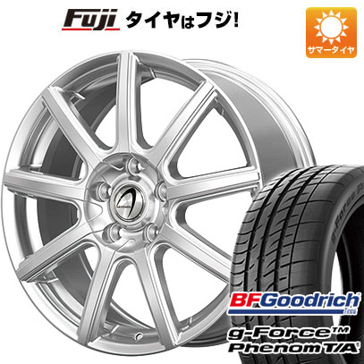 【新品国産5穴114.3車】 夏タイヤ ホイール４本セット 215/55R17 BFグッドリッチ(フジ専売) g-FORCE フェノム T/A テクノピア アルテミス NS9 17インチ｜fujicorporation