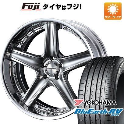 【パンク保証付】【新品国産5穴100車】 夏タイヤ ホイール4本セット 245/45R19 ヨコハマ ブルーアース RV-03 ウェッズ マーベリック 1105S 19インチ｜fujicorporation