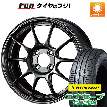 クーポン配布中 【新品国産4穴100車】 夏タイヤ ホイール4本セット 195/55R15 ダンロップ エナセーブ EC204 WEDS ウェッズスポーツ TC 105X 15インチ :fuji 1848 132702 25586 25586:フジコーポレーション