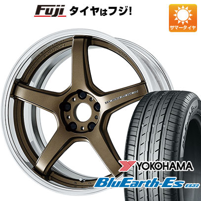 クーポン配布中 【新品国産5穴100車】 夏タイヤ ホイール4本セット 215/45R18 ヨコハマ ブルーアース ES32 ワーク エモーション T5R 2P 18インチ :fuji 25241 141961 35468 35468:フジコーポレーション