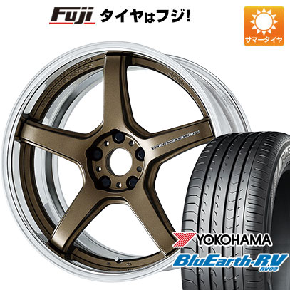 【パンク保証付】【新品国産5穴100車】 夏タイヤ ホイール4本セット 225/55R18 ヨコハマ ブルーアース RV 03 ワーク エモーション T5R 2P 18インチ :fuji 2288 141963 36870 36870:フジコーポレーション