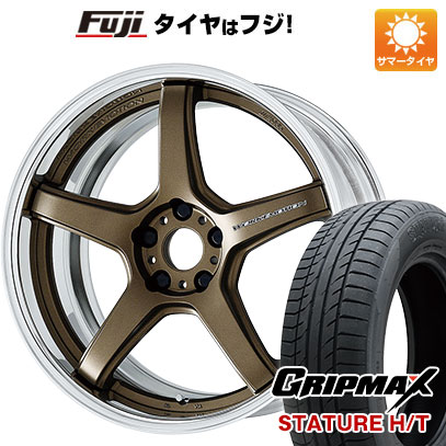 【新品国産5穴114.3車】 夏タイヤ ホイール4本セット 235/55R19 グリップマックス スタチャー H/T BSW（限定） ワーク エモーション T5R 2P 19インチ :fuji 1121 141546 38306 38306:フジコーポレーション