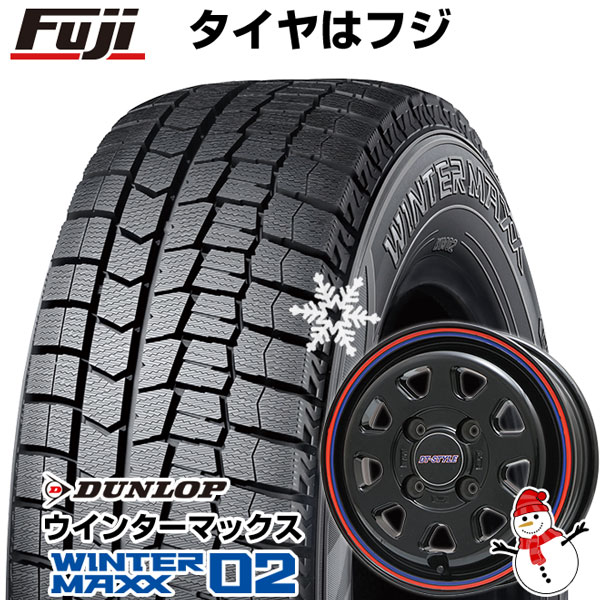 クーポン配布中 【新品 軽自動車】 スタッドレスタイヤ ホイール4本セット 135/80R12 ダンロップ ウインターマックス 02 WM02 ビッグウエイ DT STYLE 12インチ :fuji 3741 102830 29706 29706:フジコーポレーション