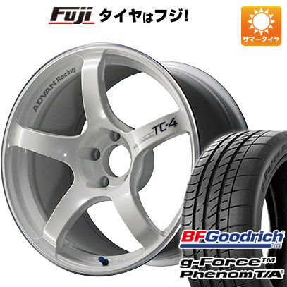 【新品国産5穴100車】 夏タイヤ ホイール４本セット 215/45R17 BFグッドリッチ(フジ専売) g-FORCE フェノム T/A ヨコハマ アドバンレーシング TC4 17インチ｜fujicorporation