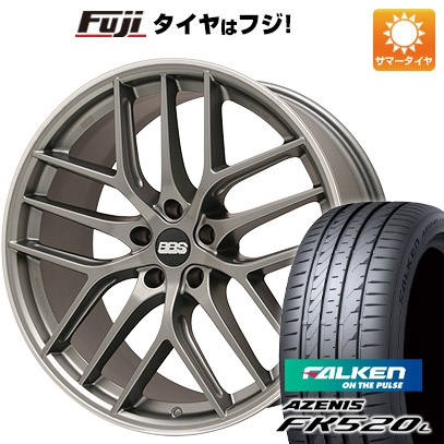 【新品国産5穴114.3車】 夏タイヤ ホイール4本セット 225/35R20 ファルケン アゼニス FK520L BBS GERMANY BBS CC-R サテンプラチナム 20インチ｜fujicorporation