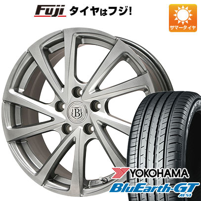 【新品国産5穴114.3車】 夏タイヤ ホイール4本セット 215/60R16 ヨコハマ ブルーアース GT AE51 ブランドル E04 16インチ｜fujicorporation