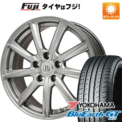 【新品国産5穴114.3車】 夏タイヤ ホイール4本セット 215/60R16 ヨコハマ ブルーアース GT AE51 ブランドル E05 16インチ｜fujicorporation