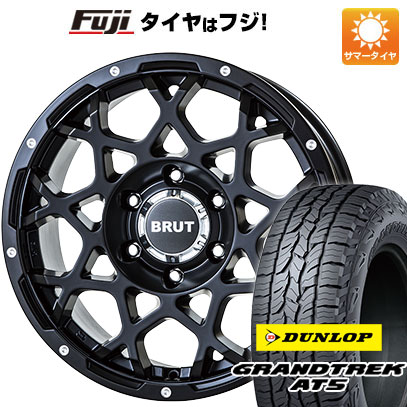 クーポン配布中 【新品国産6穴139.7車】 夏タイヤ ホイール4本セット 265/70R17 ダンロップ グラントレック AT5 トライスター BRUT BR 55 17インチ :fuji 11822 151452 41040 41040:フジコーポレーション