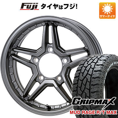 【新品】ジムニーシエラ 夏タイヤ ホイール4本セット 225/70R16 グリップマックス マッドレイジR/T MAX RWL(限定) ジャオス エクセルJX3 16インチ｜fujicorporation