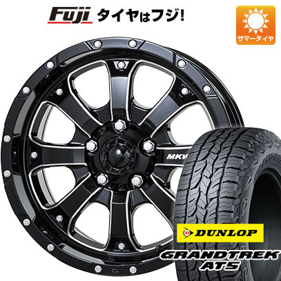 クーポン配布中 【新品国産5穴114.3車】 夏タイヤ ホイール4本セット 245/70R16 ダンロップ グラントレック AT5 MKW MK 46 M/L+ 16インチ :fuji 15841 95836 32869 32869:フジコーポレーション