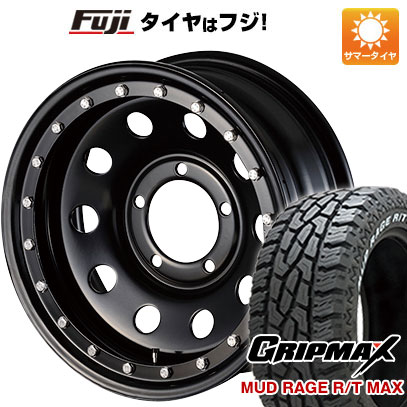 【新品】ジムニーシエラ 夏タイヤ ホイール４本セット 215/70R16 GRIPMAX マッドレイジR/T MAX RWL(限定) モーターファーム DAYTONA ロックマスター 16インチ :fuji 16701 102382 33238 33238:フジコーポレーション