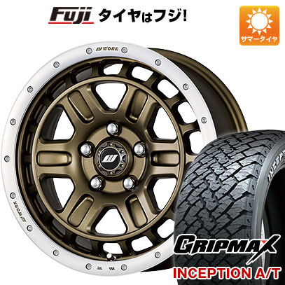 【新品国産5穴114.3車】 夏タイヤ ホイール4本セット 215/70R16 グリップマックス インセプション A/T RWL(限定) ワーク クラッグ ティーグラビックII 16インチ :fuji 1581 141863 33661 33661:フジコーポレーション