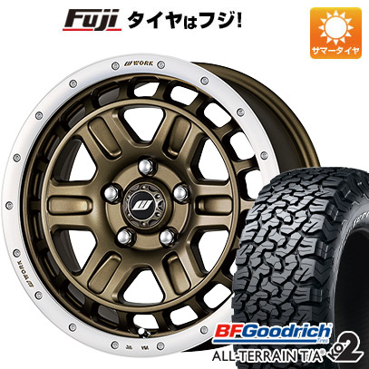 【新品国産5穴114.3車】 夏タイヤ ホイール4本セット 215/70R16 BFグッドリッチ オールテレーンT/A KO2 RWL/RBL ワーク クラッグ ティーグラビックII 16インチ :fuji 1581 141863 22212 22212:フジコーポレーション