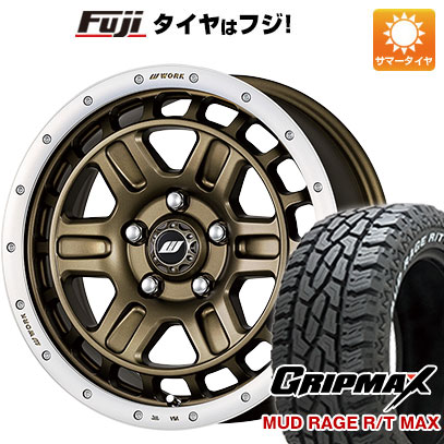 【新品国産5穴114.3車】 夏タイヤ ホイール4本セット 245/70R16 グリップマックス マッドレイジR/T MAX RWL(限定) ワーク クラッグ ティーグラビックII 16インチ :fuji 15841 141863 33025 33025:フジコーポレーション