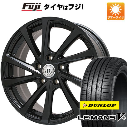 【新品国産5穴114.3車】 夏タイヤ ホイール4本セット 195/45R17 ダンロップ ルマン V+(ファイブプラス) ブランドル E04B 17インチ｜fujicorporation