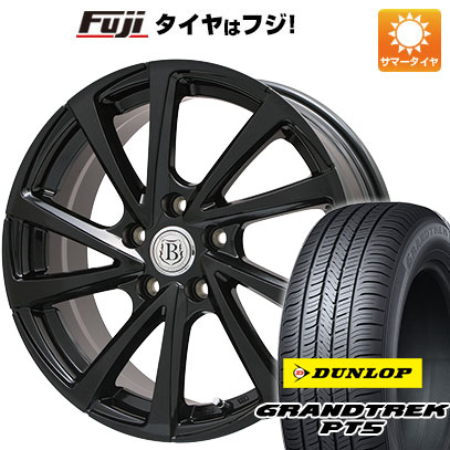 クーポン配布中 【新品国産5穴100車】 夏タイヤ ホイール4本セット 225/55R18 ダンロップ グラントレック PT5 ブランドル E04B 18インチ :fuji 2288 103546 40818 40818:フジコーポレーション