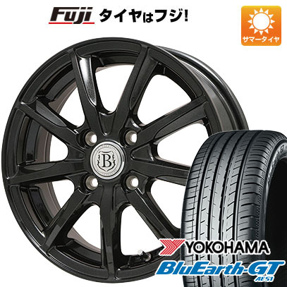 【新品国産4穴100車】 夏タイヤ ホイール4本セット 185/65R15 ヨコハマ ブルーアース GT AE51 ブランドル E05B 15インチ｜fujicorporation