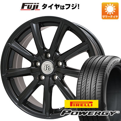 【新品国産5穴114.3車】 夏タイヤ ホイール４本セット 205/55R17 ピレリ パワジー ブランドル E05B 17インチ｜fujicorporation