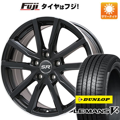 【新品国産4穴100車】 夏タイヤ ホイール4本セット 185/60R16 ダンロップ ルマン V+(ファイブプラス) ブランドル N52B 16インチ｜fujicorporation