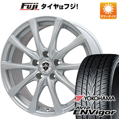 【新品国産5穴114.3車】 夏タイヤ ホイール4本セット 235/45R18 ヨコハマ エイビッド エンビガーS321 ブランドル KF25 18インチ｜fujicorporation