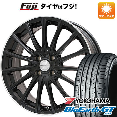 【新品国産4穴100車】 夏タイヤ ホイール4本セット 195/50R16 ヨコハマ ブルーアース GT AE51 レアマイスター LM-S FS15  16インチ｜fujicorporation