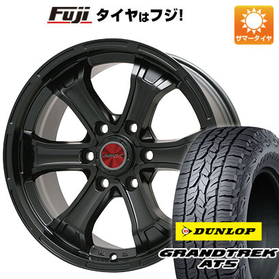 【新品国産6穴139.7車】 夏タイヤ ホイール4本セット 265/65R17 ダンロップ グラントレック AT5 ビッグウエイ B MUD K(マットブラック) トヨタ車専用 17インチ :fuji 11822 109243 32862 32862:フジコーポレーション