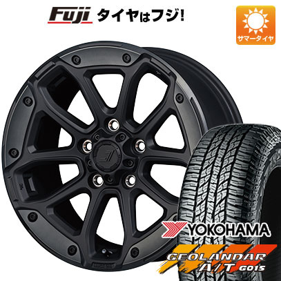 【新品国産5穴114.3車】 夏タイヤ ホイール4本セット 225/60R17 ヨコハマ ジオランダー A/T G015 OWL/RBL TUS JAPAN ジェップセン MJCR 216 17インチ｜fujicorporation