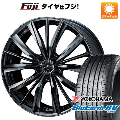 【パンク保証付】【新品国産5穴114.3車】 夏タイヤ ホイール4本セット 215/55R17 ヨコハマ ブルーアース RV-03 ウェッズ レオニス VX 17インチ｜fujicorporation