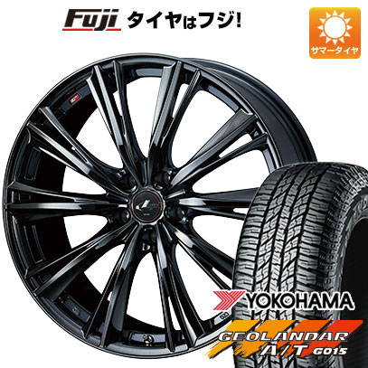 【新品国産5穴100車】 夏タイヤ ホイール4本セット 225/60R17 ヨコハマ ジオランダー A/T G015 RBL ウェッズ レオニス WX 17インチ｜fujicorporation