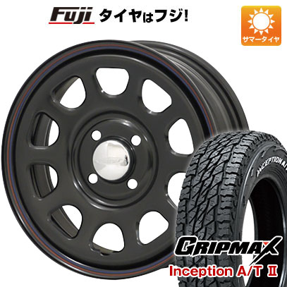 【新品 軽自動車】タフト ソリオ サマータイヤ ホイール4本セット 165/65R15 グリップマックス インセプション A/TII RWL(限定) モリタ デイトナズ G2 15インチ :fuji 21761 137104 42829 42829:フジコーポレーション