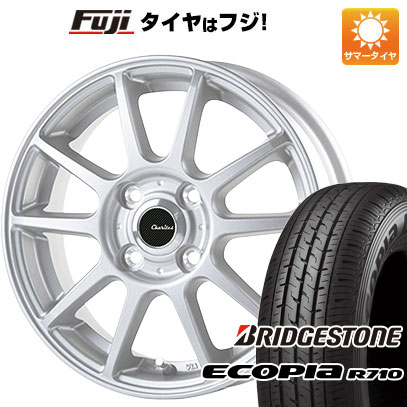 【新品 軽自動車】軽トラ 軽バン 夏タイヤ ホイール4本セット 145/80R12 80/78N ブリヂストン エコピア R710(限定) テクノピア カリテス S10 12インチ :fuji 15701 101929 27205 27205:フジコーポレーション