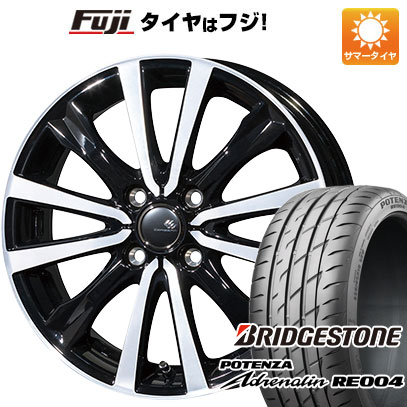 【新品 軽自動車】N-BOX タント 夏タイヤ ホイール4本セット 165/55R15 ブリヂストン ポテンザ ADRENALIN RE004 トピー セレブロ WF5 12本スポーク 15インチ｜fujicorporation