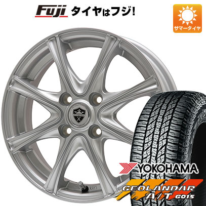 【新品 軽自動車】N-BOX タント ワゴンR 夏タイヤ ホイール4本セット 165/55R15 ヨコハマ ジオランダー A/T G015 RBL ブランドル ER16 15インチ｜fujicorporation