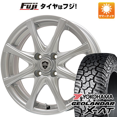 クーポン配布中 【新品 軽自動車】N BOX タント ワゴンR 夏タイヤ ホイール4本セット 155/65R14 ヨコハマ ジオランダー X AT G016 ブランドル KF25 14インチ :fuji 10161 109637 37561 37561:フジコーポレーション