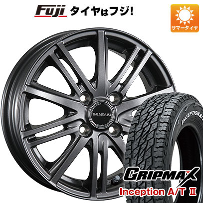 【新品 軽自動車】軽トラ 夏タイヤ ホイール4本セット 145R12C 80/78N グリップマックス インセプション A/TII RWL(限定) ブリヂストン バルミナ BR10 12インチ