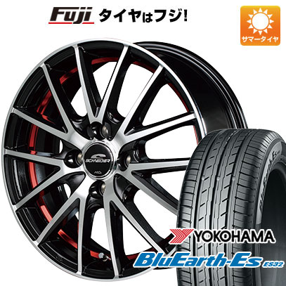 【新品国産4穴100車】 夏タイヤ ホイール４本セット 195/65R15 ヨコハマ ブルーアース ES32 MID シュナイダー RX27 15インチ｜fujicorporation