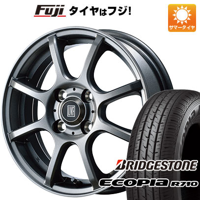 【新品 軽自動車】軽トラ 軽バン 夏タイヤ ホイール4本セット 145/80R12 ブリヂストン エコピア R710 80/78N(限定) トピー LVF 2 12インチ :fuji 21681 110859 27205 27205:フジコーポレーション