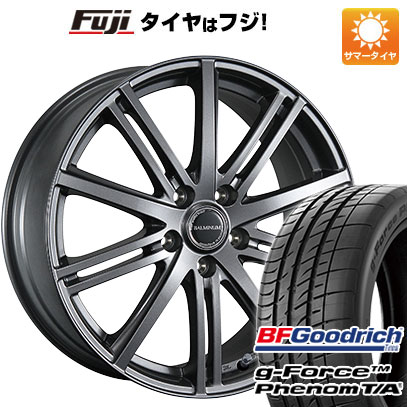 【新品】フリード 5穴/114 夏タイヤ ホイール４本セット 205/45R17 BFグッドリッチ(フジ専売) g-FORCE フェノム T/A ブリヂストン バルミナ BR10 17インチ