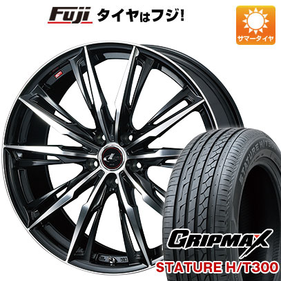 【新品国産5穴114.3車】 夏タイヤ ホイール4本セット 225/60R18 グリップマックス スタチャー H/T300 BSW（限定） ウェッズ レオニス GX 18インチ :fuji 1341 136586 40202 40202:フジコーポレーション