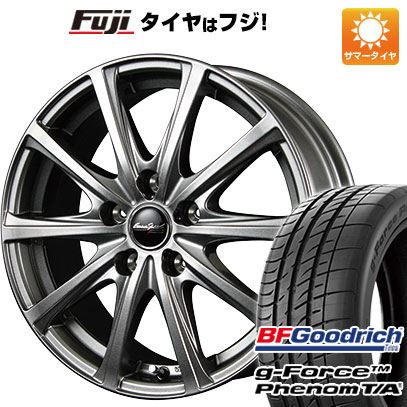 【新品国産5穴114.3車】 夏タイヤ ホイール４本セット 225/55R17 BFG(フジ専売) g FORCE フェノム T/A MID ユーロスピード V25 メタリックグレー 17インチ :fuji 1861 126050 41281 41281:フジコーポレーション