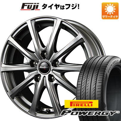 クーポン配布中 【新品国産5穴114.3車】 夏タイヤ ホイール4本セット 215/65R16 ピレリ パワジー MID ユーロスピード V25 メタリックグレー 16インチ :fuji 1310 126048 36998 36998:フジコーポレーション