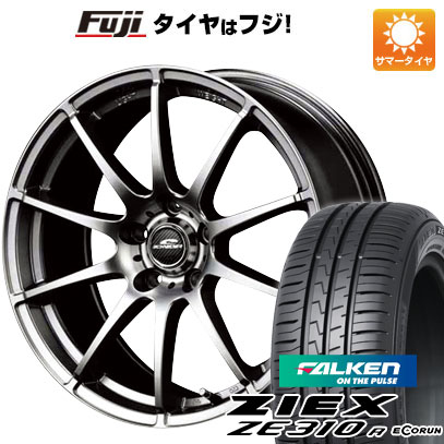 【新品国産5穴100車】 夏タイヤ ホイール4本セット 215/45R17 ファルケン ジークス ZE310R エコラン（限定） MID シュナイダー スタッグ 17インチ｜fujicorporation