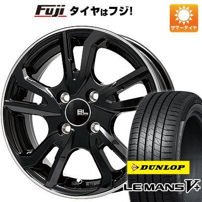 【新品国産4穴100車】 夏タイヤ ホイール4本セット 185/60R16 ダンロップ ルマン V+(ファイブプラス) ブランドルライン レツィオ 16インチ｜fujicorporation