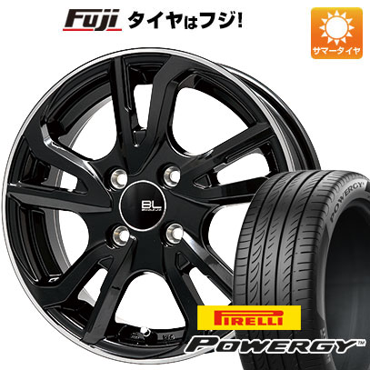 【新品国産5穴114.3車】 夏タイヤ ホイール4本セット 215/65R16 ピレリ パワジー ブランドルライン レツィオ ブラックリムポリッシュ 16インチ｜fujicorporation